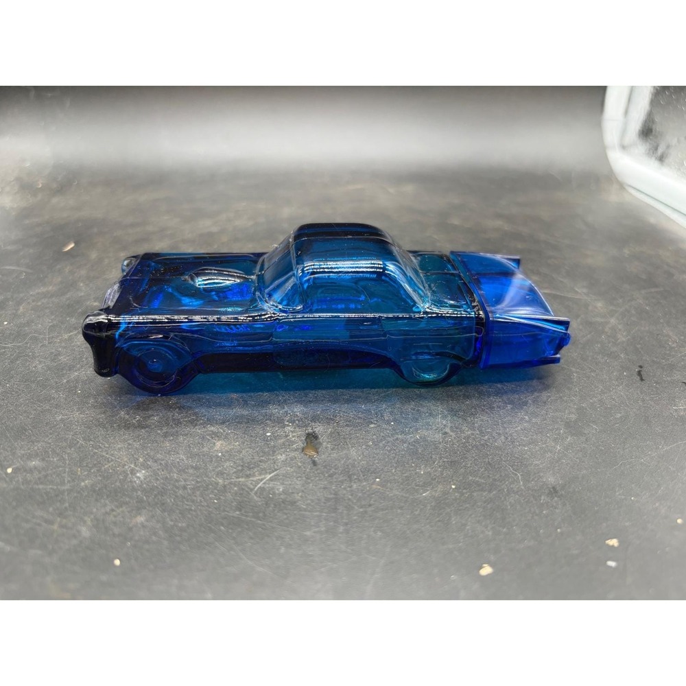Vintage Avon Thunderbird 55 Wild Country After Shave‎ Cobalt Blue Glass Decanter
